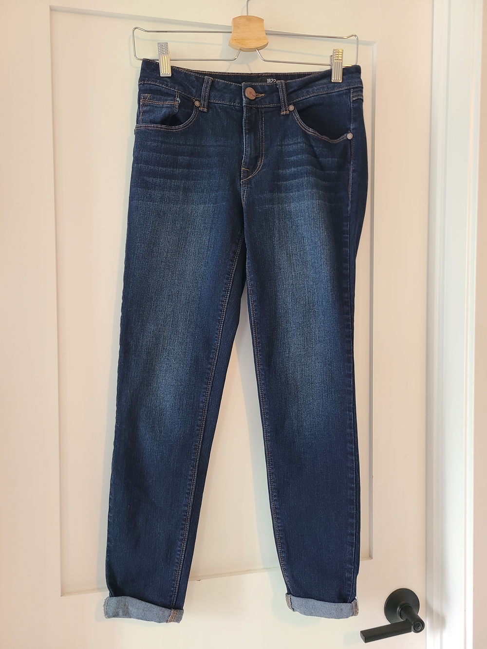1822 Denim Dark Blue Boyfriend Jeans